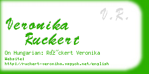 veronika ruckert business card